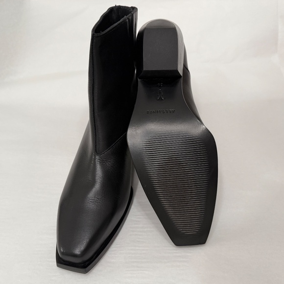 AllSaints Lenora Leather Ankle Boots in Black Size 39 NWOB - Picture 4 of 11